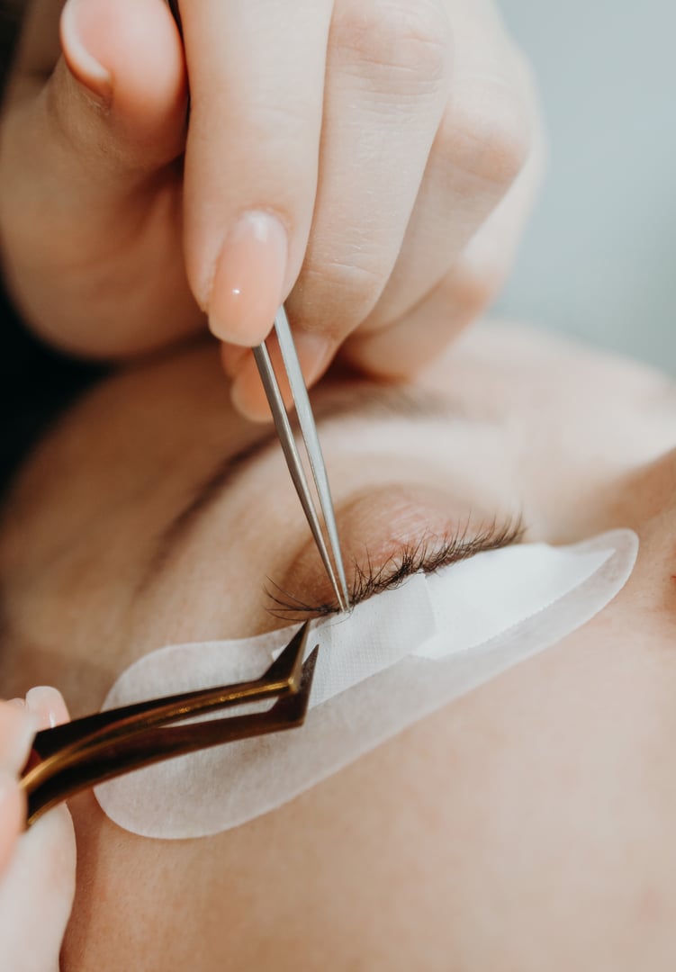 Lash training at the studio
